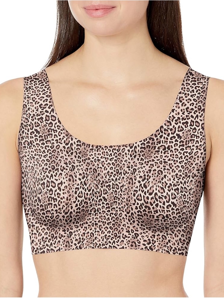 Bali Leopard Print Padded Sports Bra Size Medium